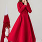 1950s Vintage Inspired Swing Red Wool Coat 4613