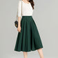 Button down high waist linen skirt 4963