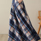 Tartan winter maxi wool skirt 5263