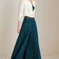 Winter pleated wide leg wool pant 5232