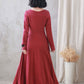 Womens spring Long Maxi Linen dress 3328