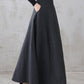 Vintage Inspired Long Maxi Plaid Wool Skirt 3120