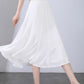 A line midi swing chiffon skirt women 6129