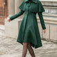 Vintage Inspired Green Winter Wool Coat 3143