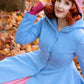 Blue swing princess coat with hood 2419