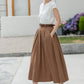 Women linen summer skirt 5982