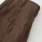 Womens elegant wide leg long linen pants 4918