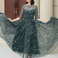 Swing prom maxi summer floral chiffon dress 5146