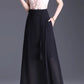 High waisted long chiffon summer skirt women 6132