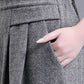 Wide leg wool pants with pockets 6227