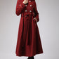 Women Hooded Military Wool Coat 0705