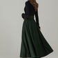 Vintage Handmade Wool Maxi Skirt – A-Line Winter Elegance | Xiaolizi 6497