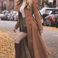 Winter Long Camel Wool Coat 3816