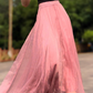 Long prom swing chiffon skirt women 6183- Lotus Pink