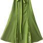 summer green chiffon skirt elegant fishtail skirt  4302