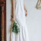 Prom summer a line white halter dress L0604