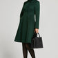 Vintage Inspired Emerald Green Winter coat women 2313