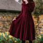 Single Breasted Midi Wool Coat With Hood 3424