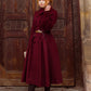 Double Breasted winter warm wool coat women 4743