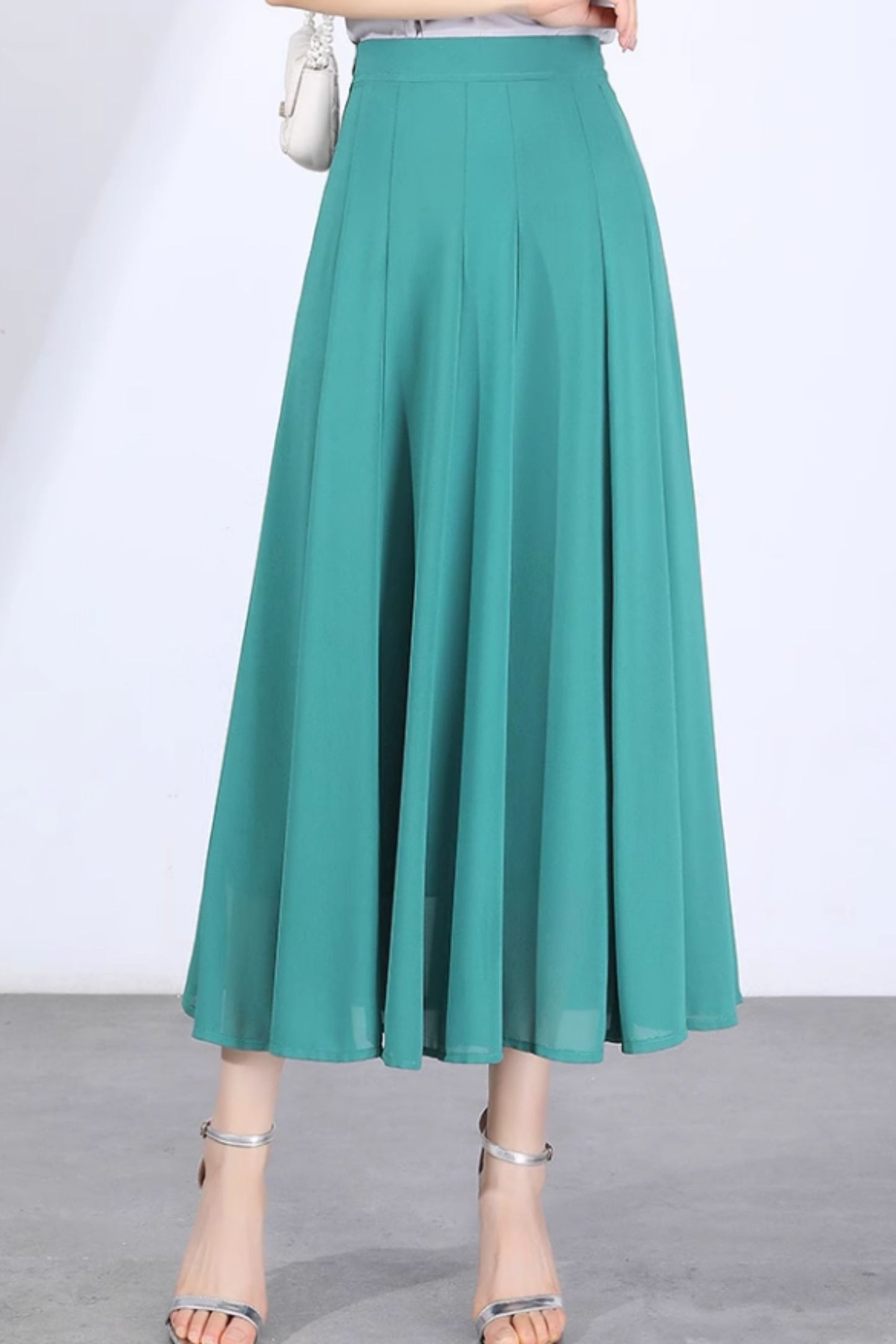 Summer swing a line maxi chiffon skirt 6128