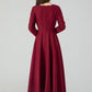 Vintage Womans Winter Wool Dress 4546