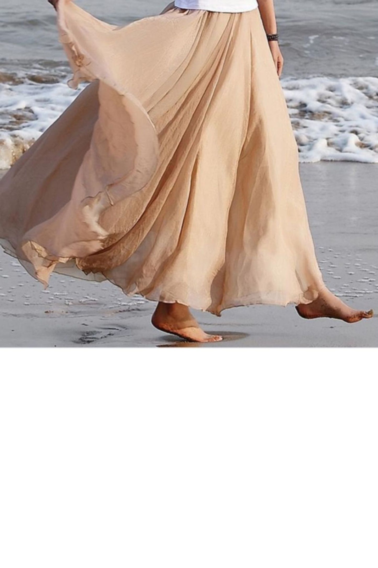 Maxi summer swing beach chiffon skirt TT0033