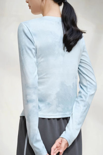 Spring long sleeves knit blouse 5778
