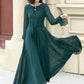 Prom boho long swing chiffon dresses 5141