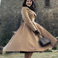 vintage inspired Wool Princess swing coat 2527#