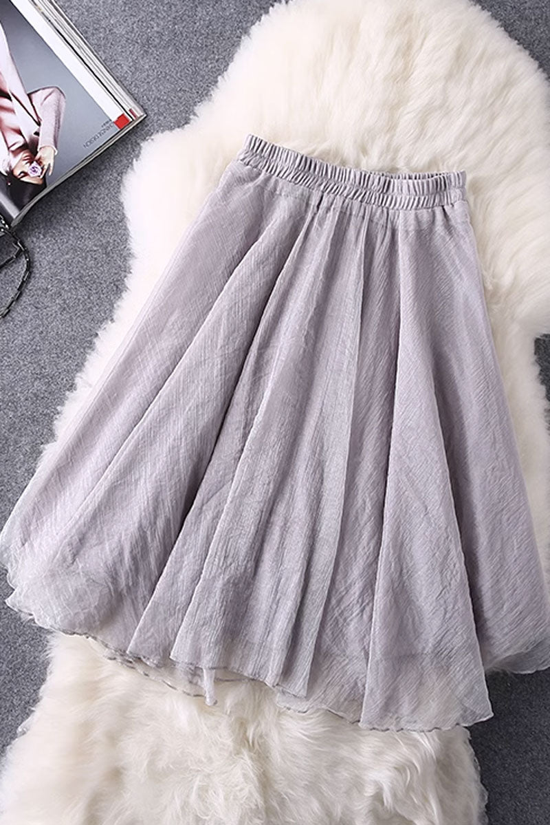 Summer swing short chiffon skirt 4468