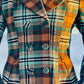 Vintage Plaid Long Wool Coat 4807