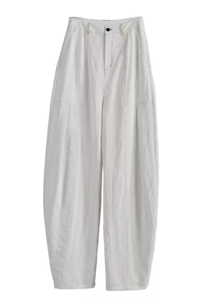 Wide leg loose fitting linen pants 6232