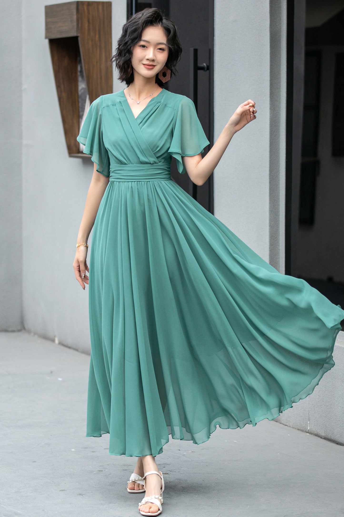 Boho Summer swing chiffon dress 5859