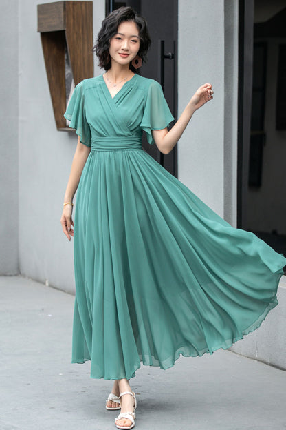Boho Summer swing chiffon dress 5859