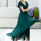 green swing summer chiffon dress 5990
