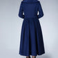 Wool Princess coat Vintage inspired Swing coat 1866#