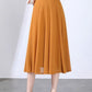 A line midi swing chiffon skirt women 6129