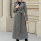 Striple winter long trench wool coat 6288