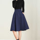 Short A Line  Winter Wool skirt 5233