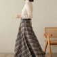 Retro Plaid Winter Autumn Skirt Women 4622