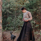 Vintage Inspired Long Maxi Plaid Wool Skirt 3120