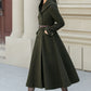 Hooded winter warm wool coat women 5461