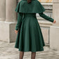 Vintage Inspired Green Winter Wool Coat 3143