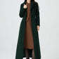 Brown short winter wool coat women 5317