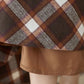 Maxi wool plaid skirt for women 5261