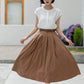 Women linen summer skirt 5982