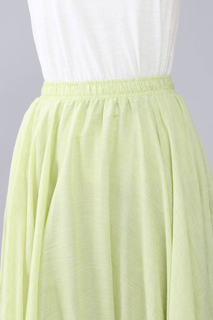Summer Maxi Swing Flowy Cotton Ankle length Full Skirt 3562