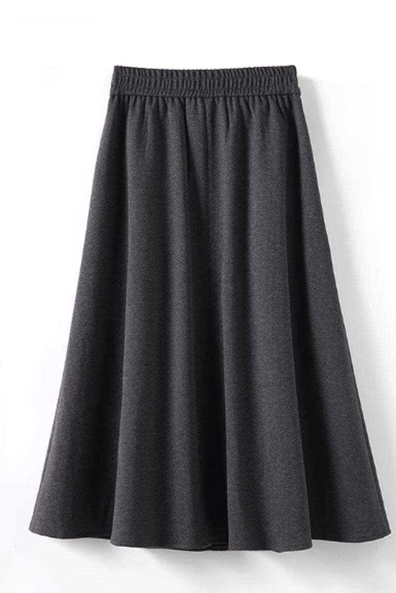 a line winter wool skirt women 4761