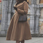 vintage inspired Wool Princess swing coat 2527#