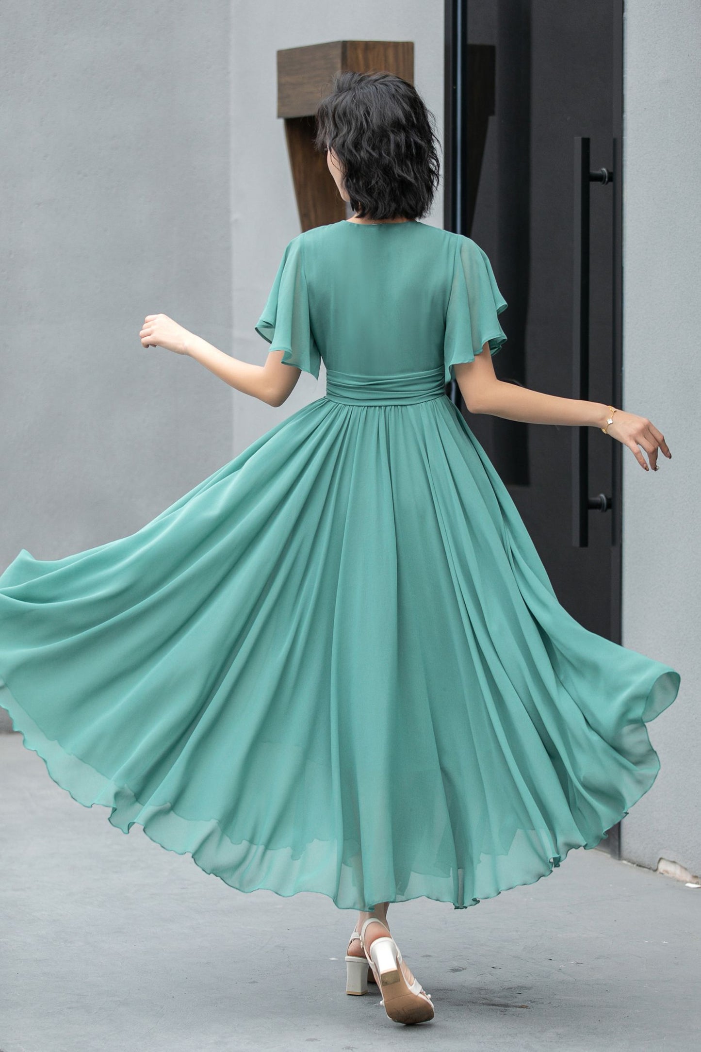Boho Summer swing chiffon dress 5859